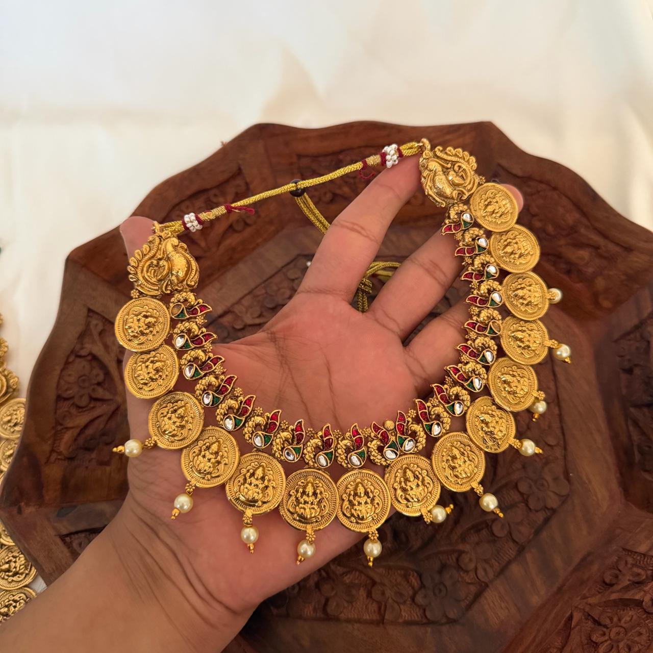 Premium Lakshmi Coin Bridal Combo Set CS14 Anvika Jewels