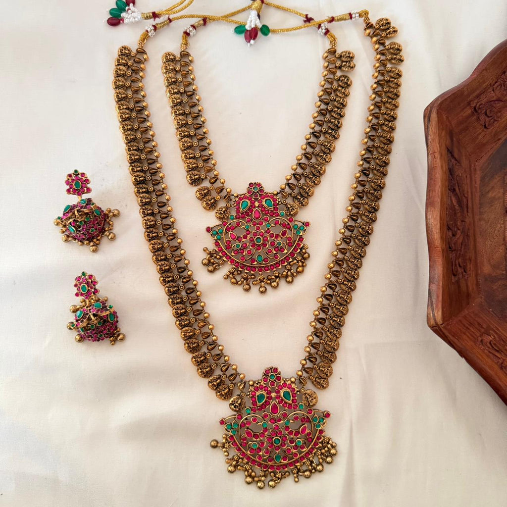 Premium Kemp Stone Bridal Combo Set CS19 Anvika Jewels