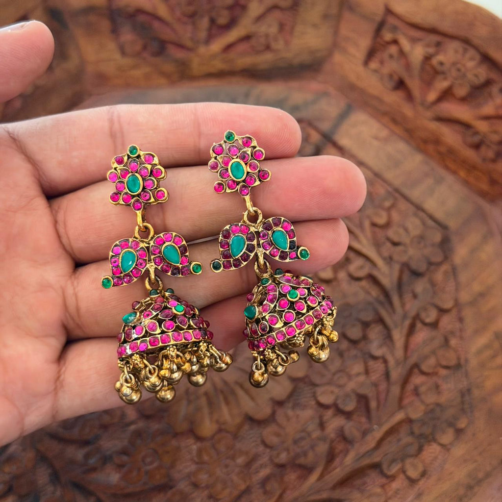 Premium Kemp Stone Bridal Combo Set CS19 Anvika Jewels