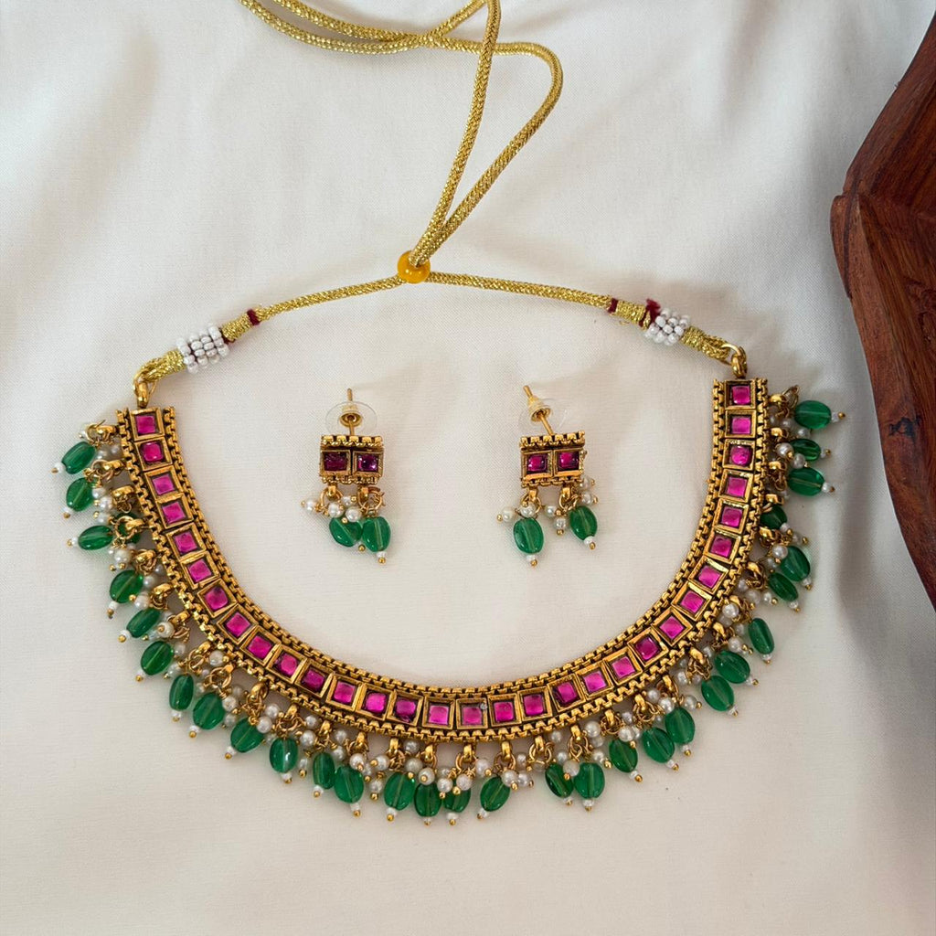 Premium Kundan Necklace AN114 Anvika Jewels