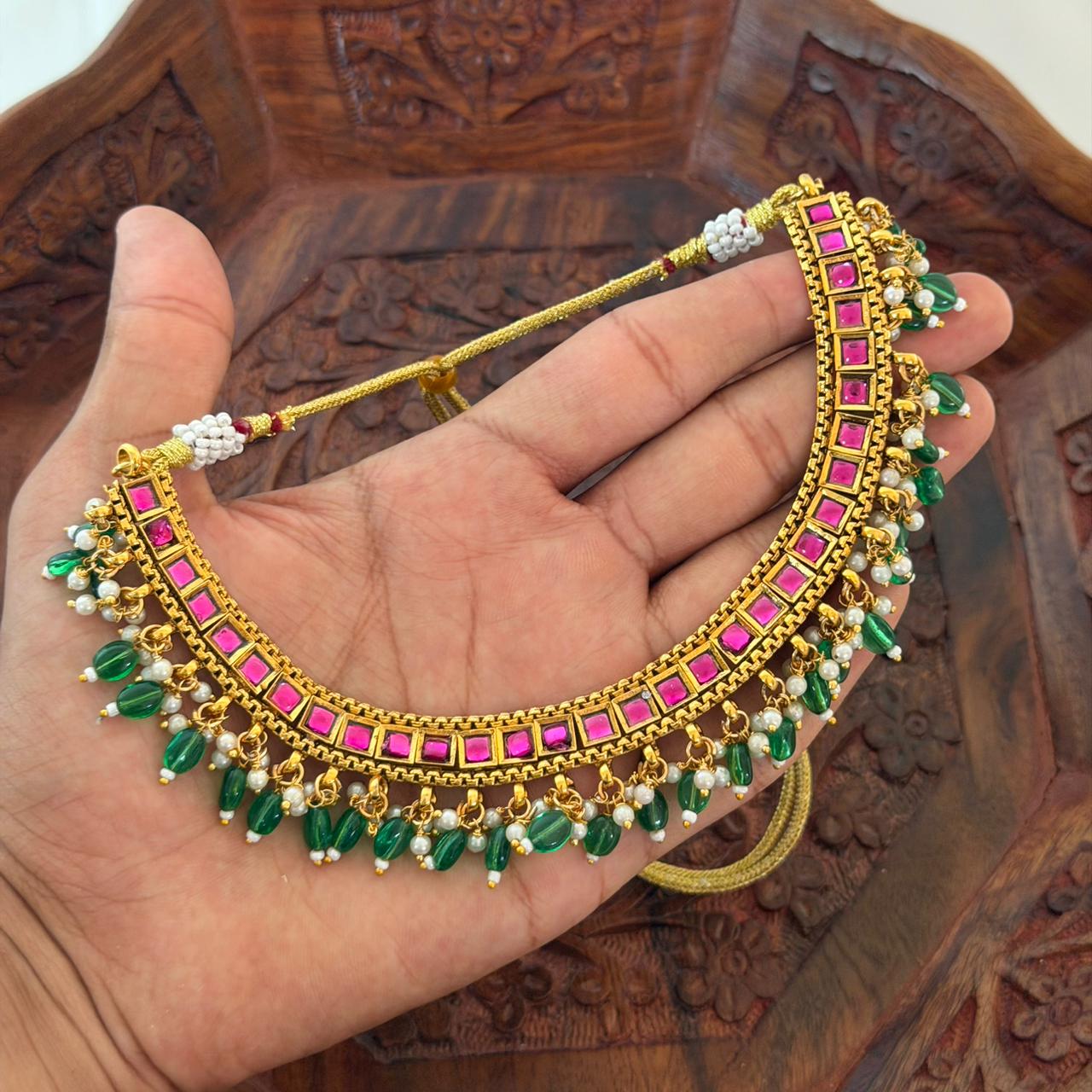 Premium Kundan Necklace AN114 Anvika Jewels