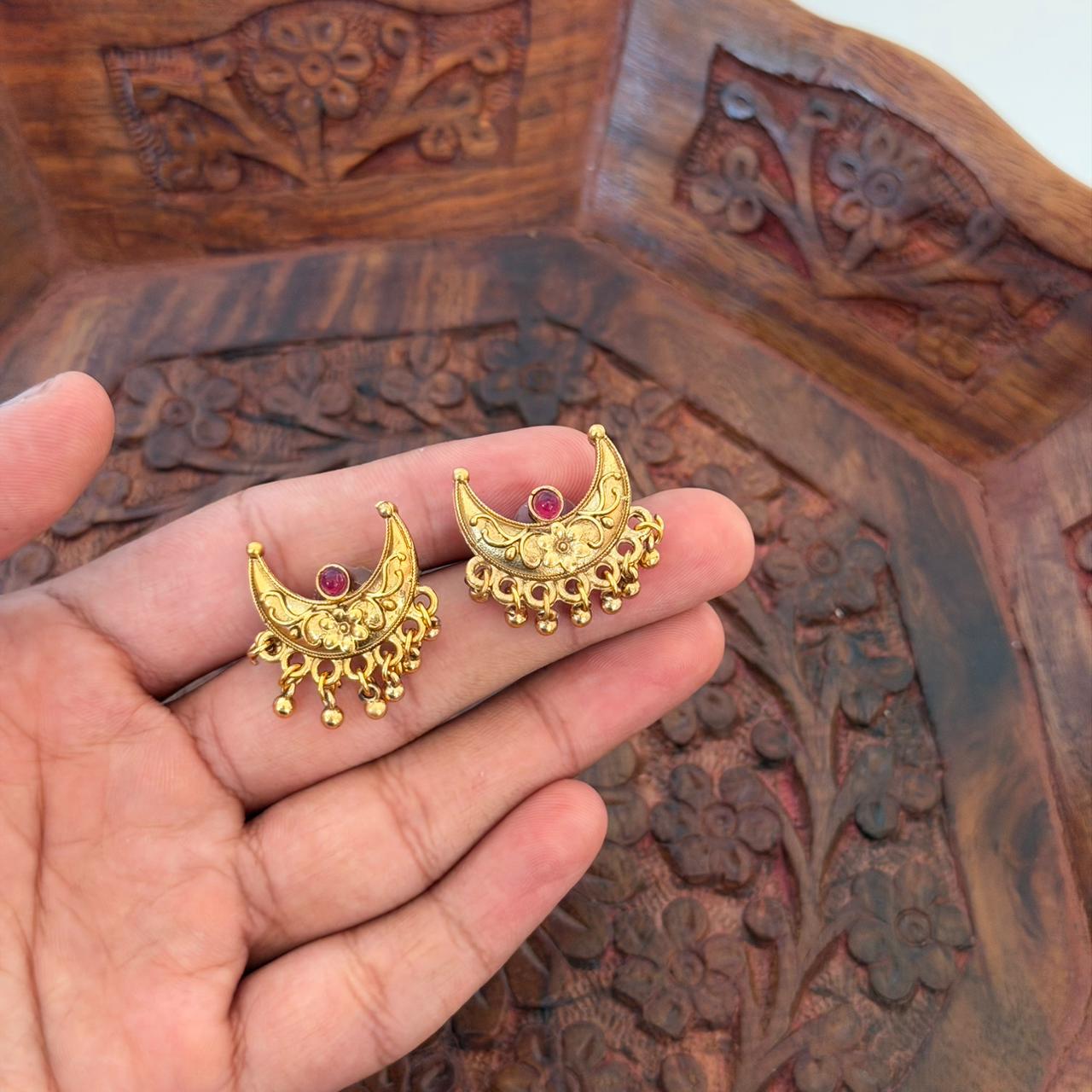 Antique Crescent Choker Set AN115 Anvika Jewels