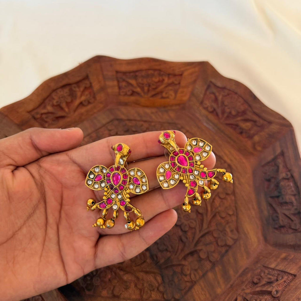 Premium Gandaberunda Kundan Necklace LH19 Anvika Jewels