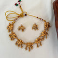 Lotus Antique Choker Set AN121 Anvika Jewels