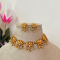 Lotus Antique Choker Set AN121 Anvika Jewels