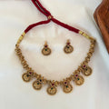 Lakshmi Coin Antique Choker AN125 Anvika Jewels