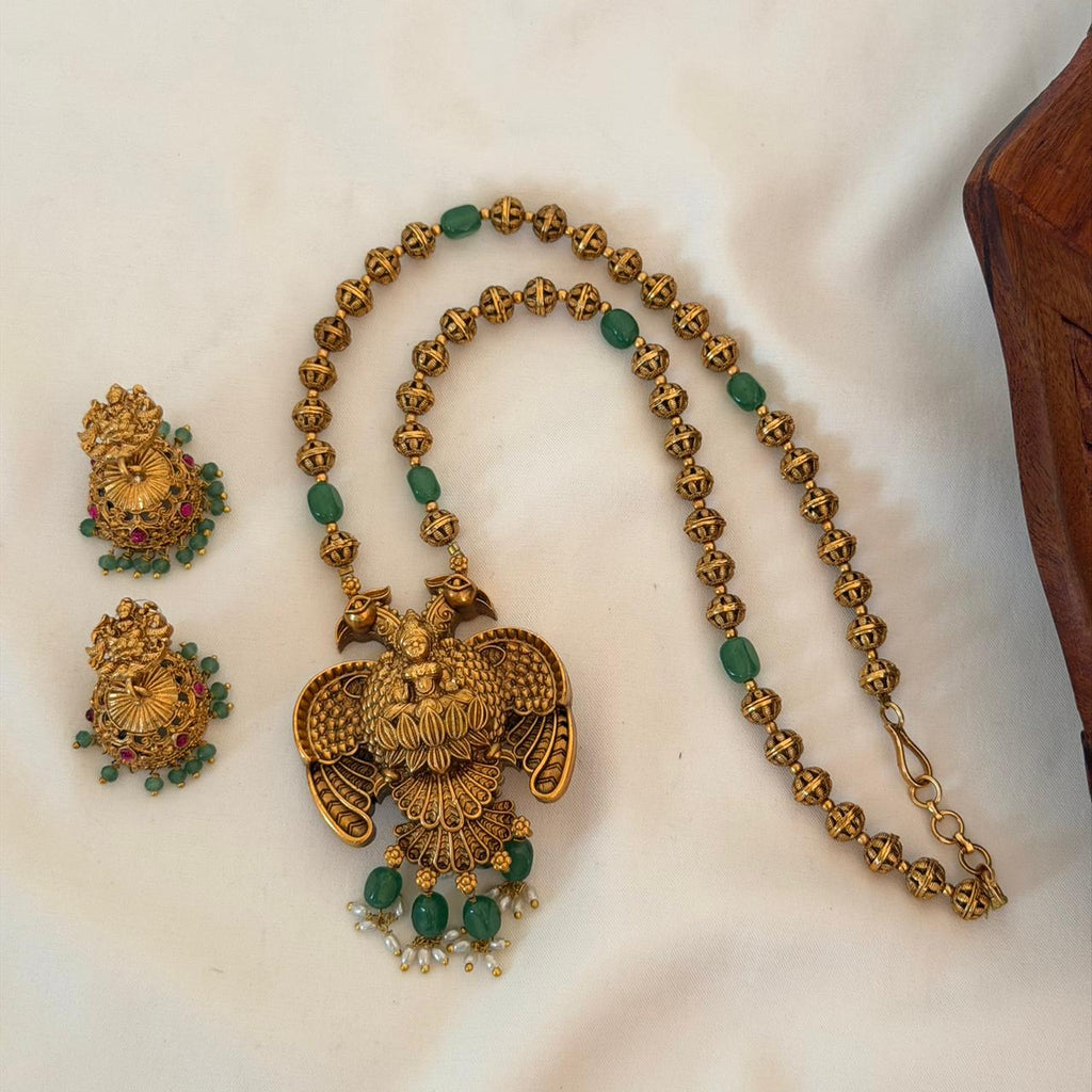 Gandaberunda Pendant Set AN116 Anvika Jewels