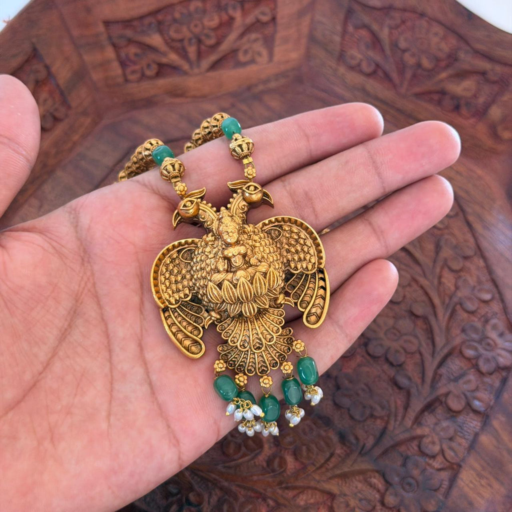 Gandaberunda Pendant Set AN116 Anvika Jewels