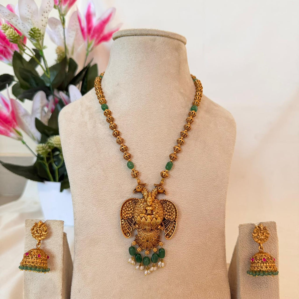 Gandaberunda Pendant Set AN116 Anvika Jewels