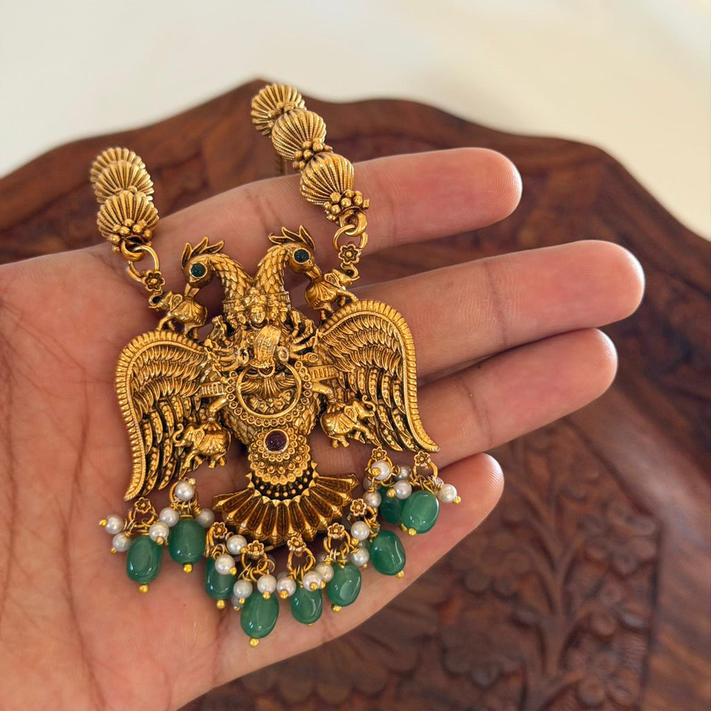 Gandaberunda Pendant Set AN117 Anvika Jewels
