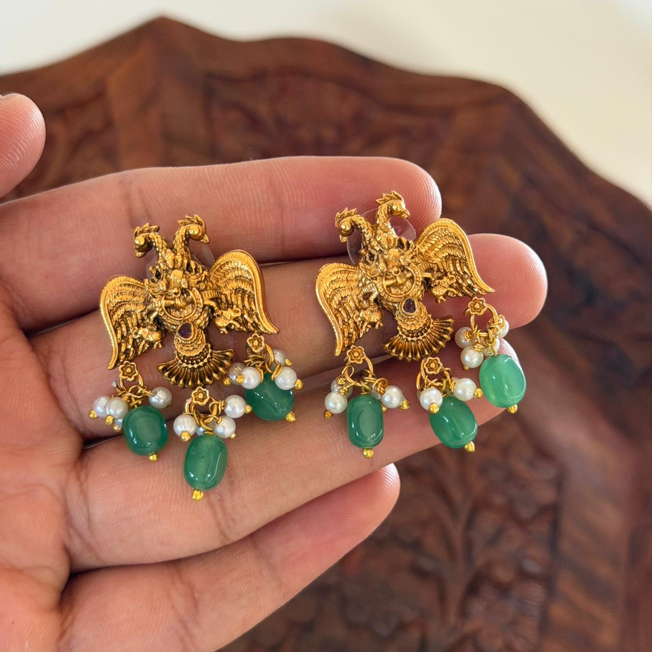 Gandaberunda Pendant Set AN117 Anvika Jewels