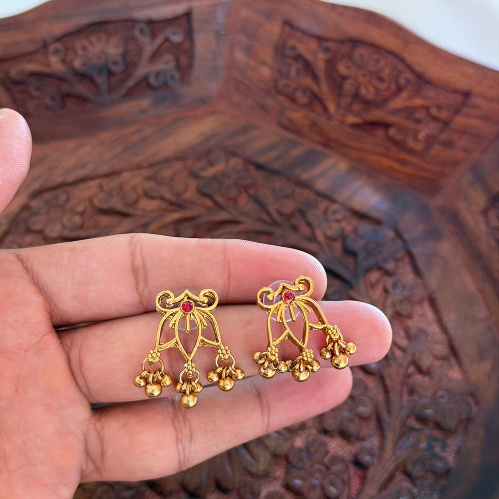 Antique Floral Choker Set AN118 Anvika Jewels