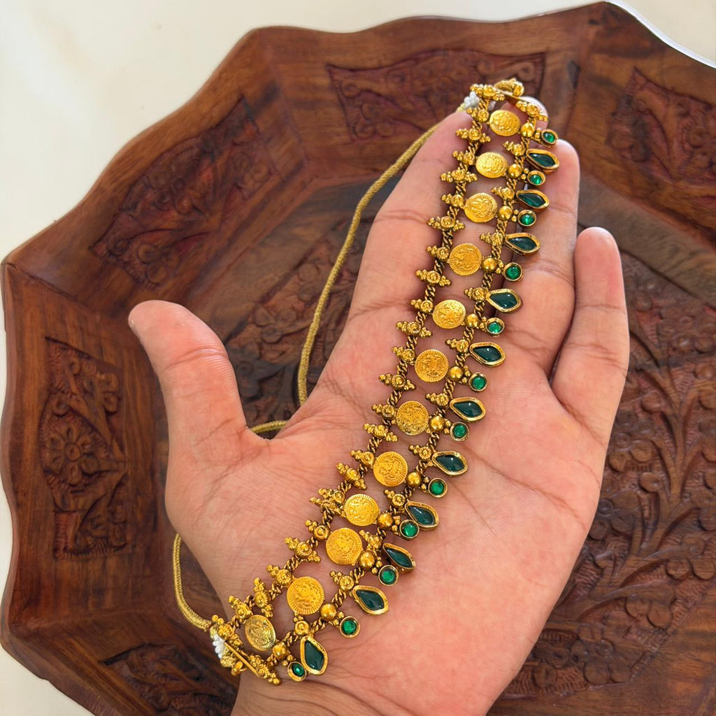 Antique Palakka Coin Choker AN119 Anvika Jewels