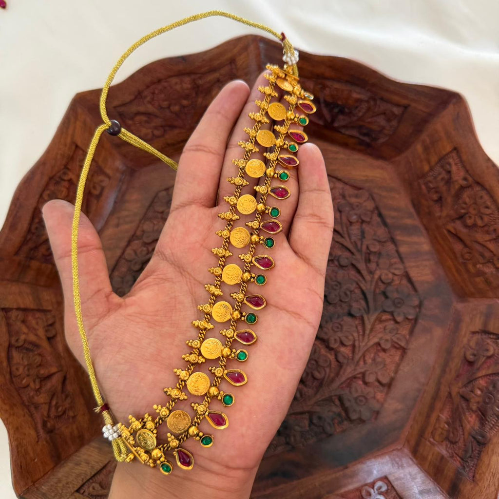 Antique Palakka Coin Choker AN119 Anvika Jewels