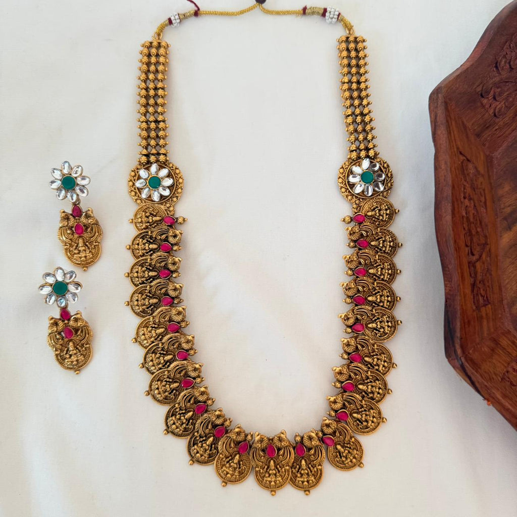 Antique Coin Long Haram Anvika Jewels