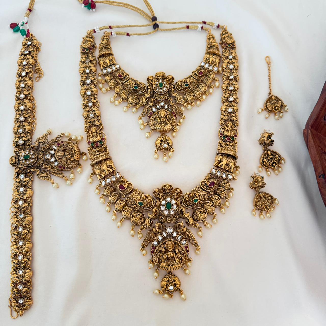 Premium Lakshmi Bridal Combo Set CS25 Anvika Jewels