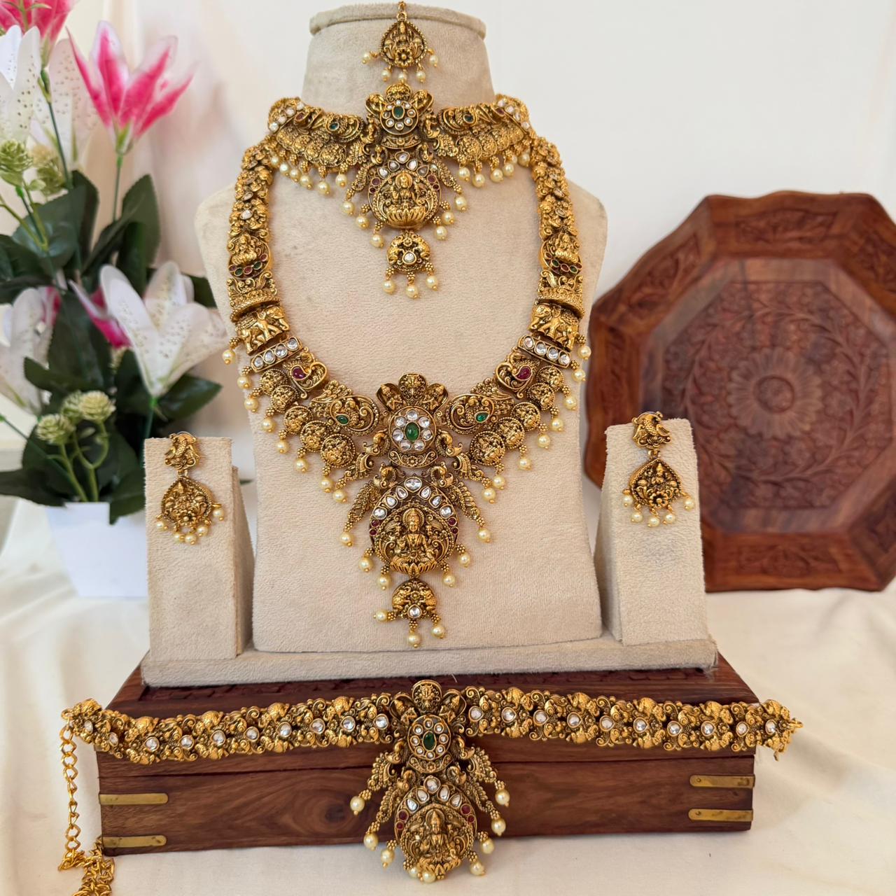 Premium Lakshmi Bridal Combo Set CS25 Anvika Jewels