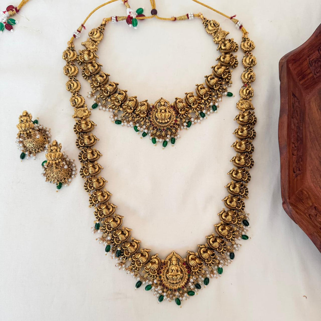Lakshmi Peacock Combo Set CS27 Anvika Jewels