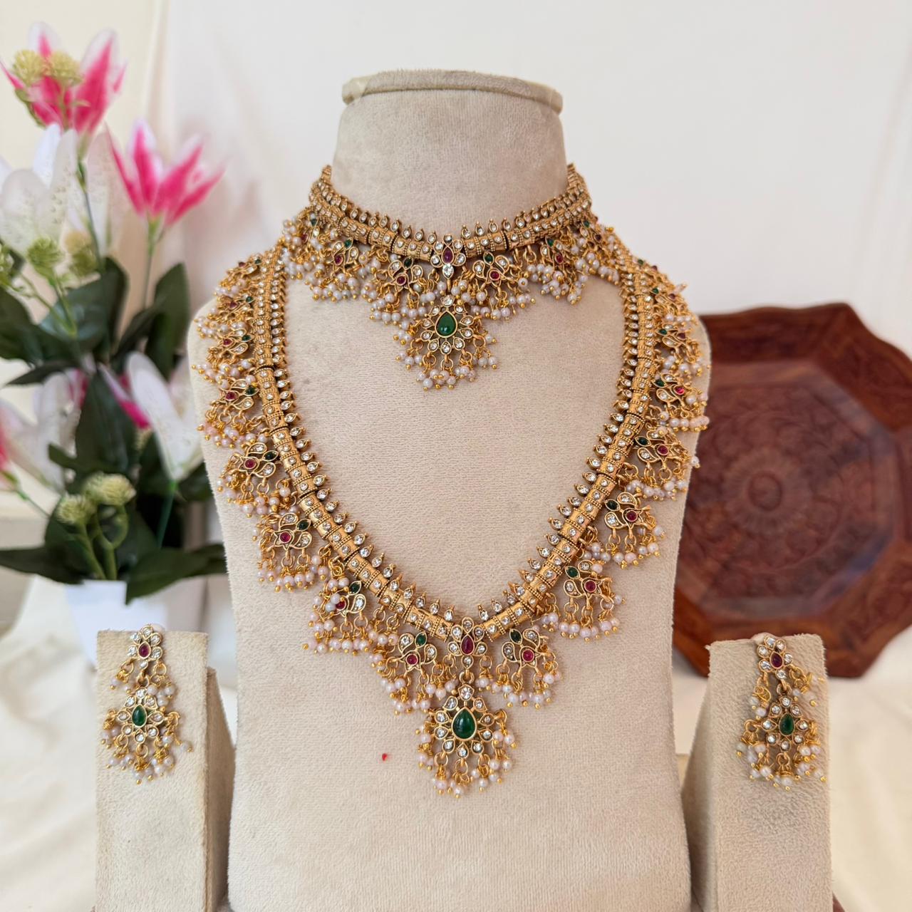 Premium Kundan Bridal Combo Set CS28 Anvika Jewels
