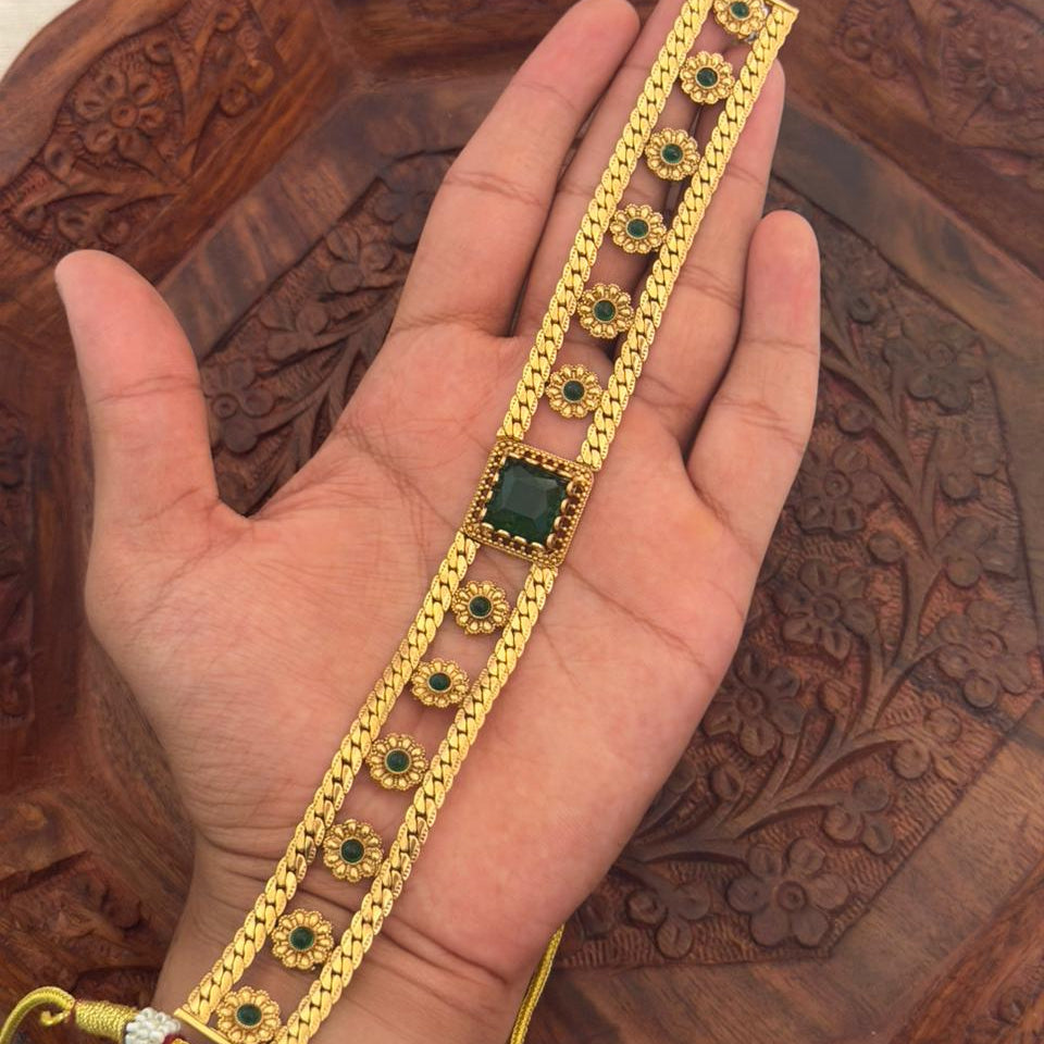 Square Stone Choker Set AN126 Anvika Jewels
