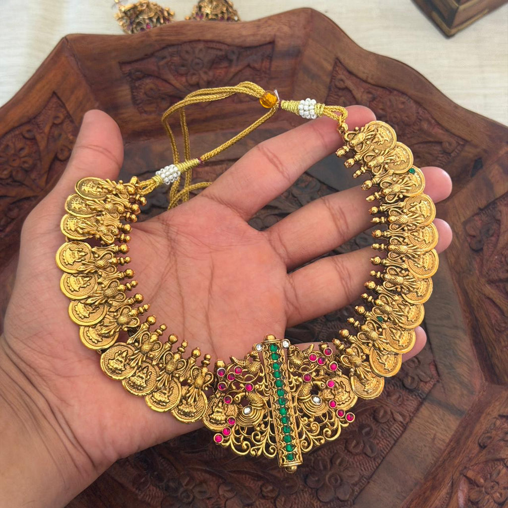 Premium Coin Lakshmi Choker AN127 Anvika Jewels