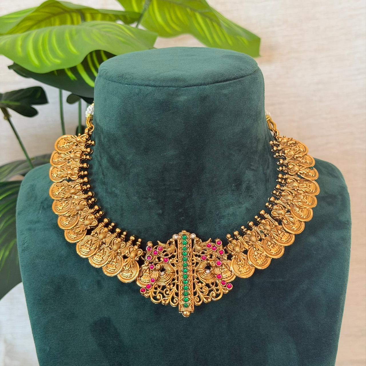 Premium Coin Lakshmi Choker AN127 Anvika Jewels