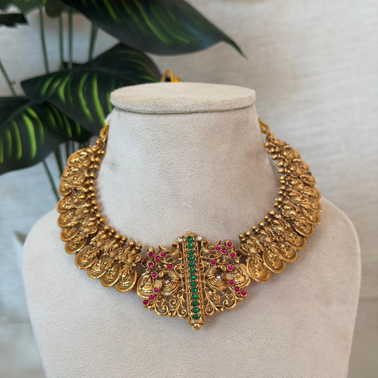 Premium Coin Lakshmi Choker AN127 Anvika Jewels