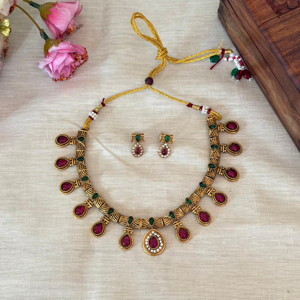 Premium Ruby  Choker AN138 Anvika Jewels