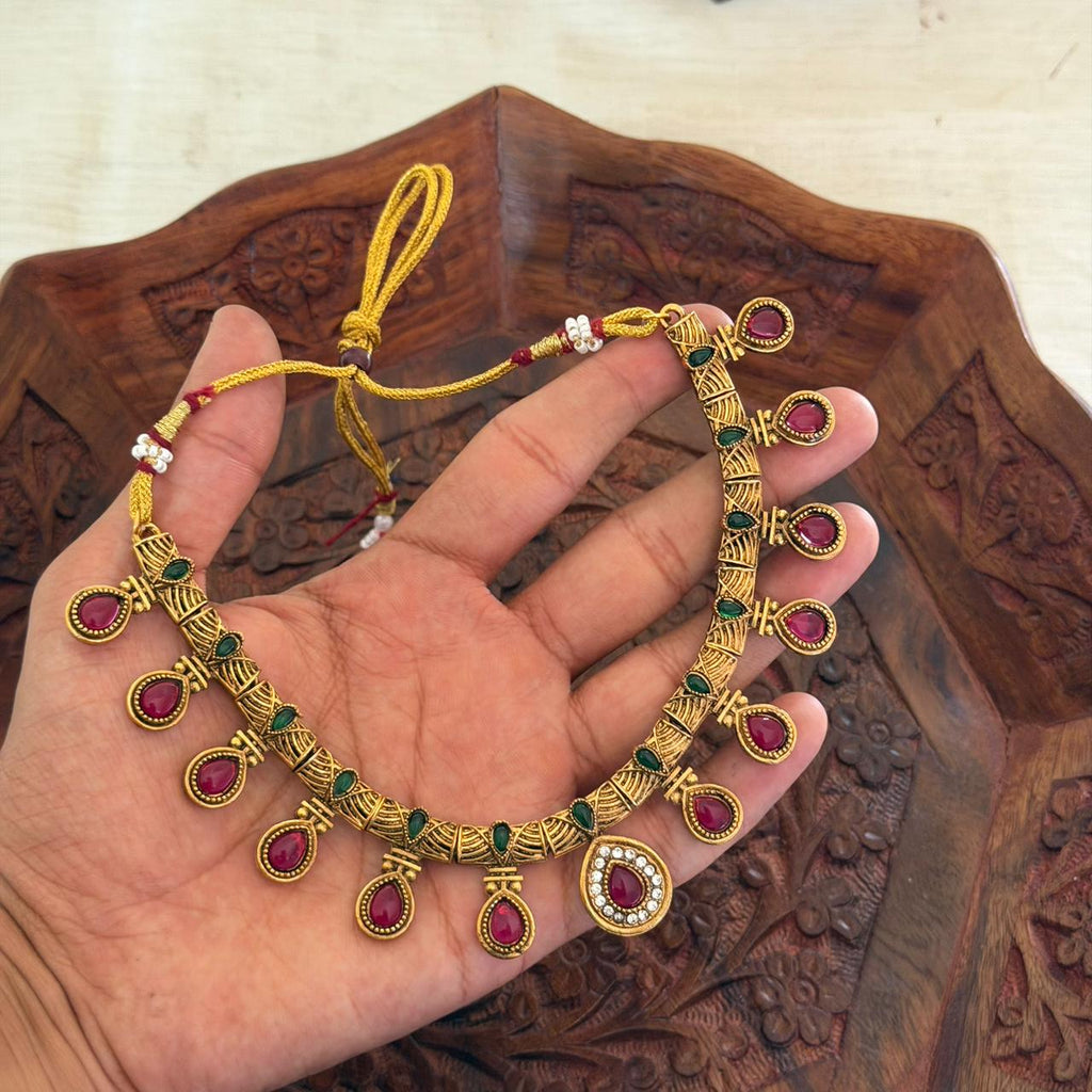 Premium Ruby  Choker AN138 Anvika Jewels