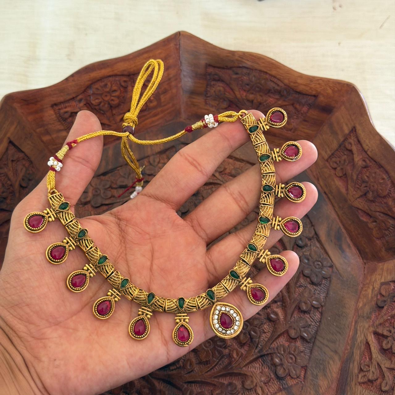 Premium Ruby  Choker AN138 Anvika Jewels