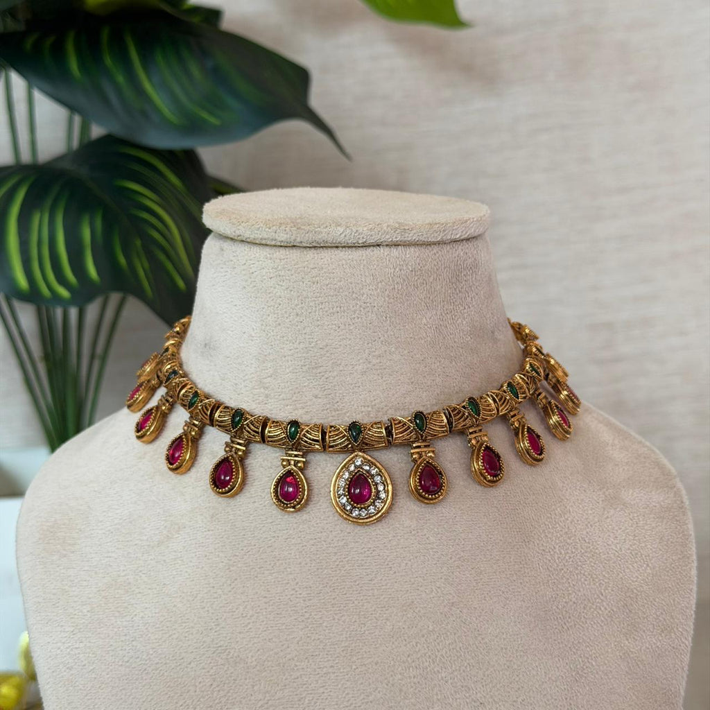 Premium Ruby  Choker AN138 Anvika Jewels