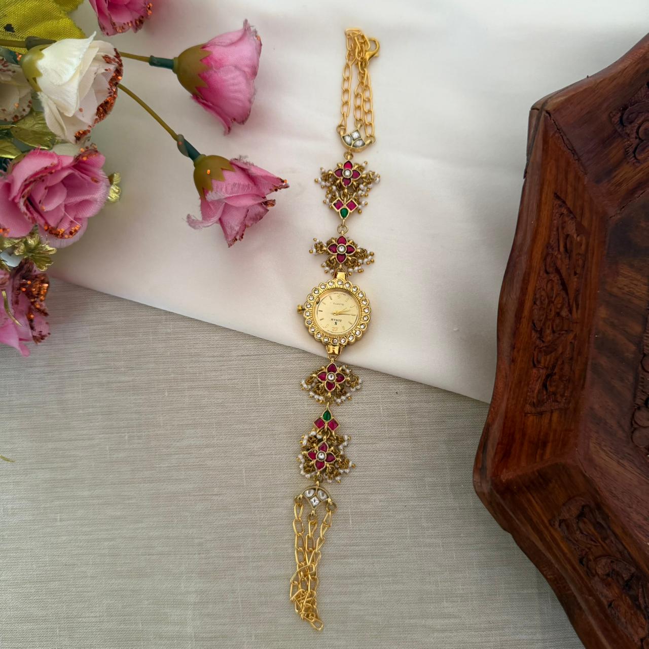Premium Kundan Watch W01 Anvika Jewels