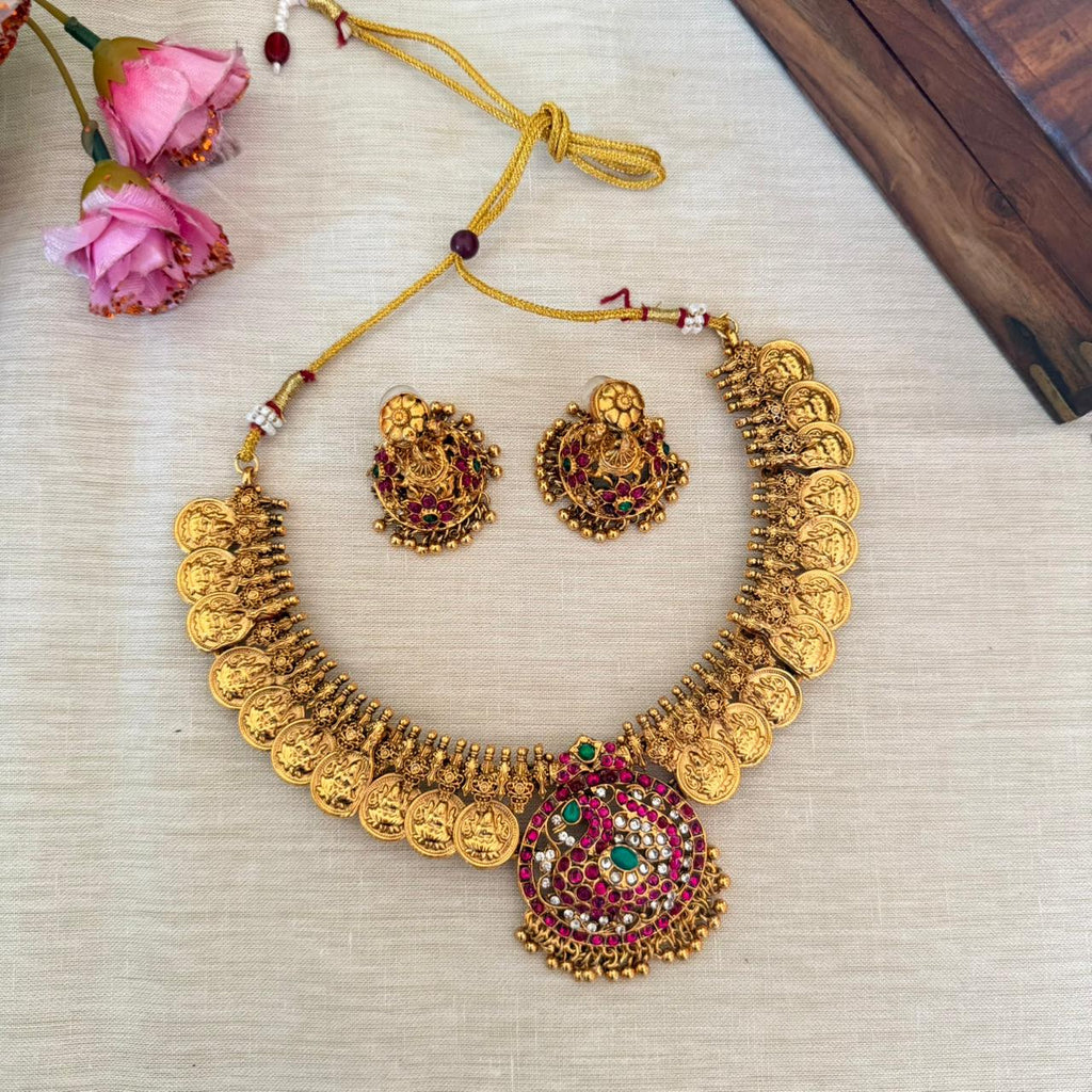 Premium Lakshmi Coin Choker AN128 Anvika Jewels