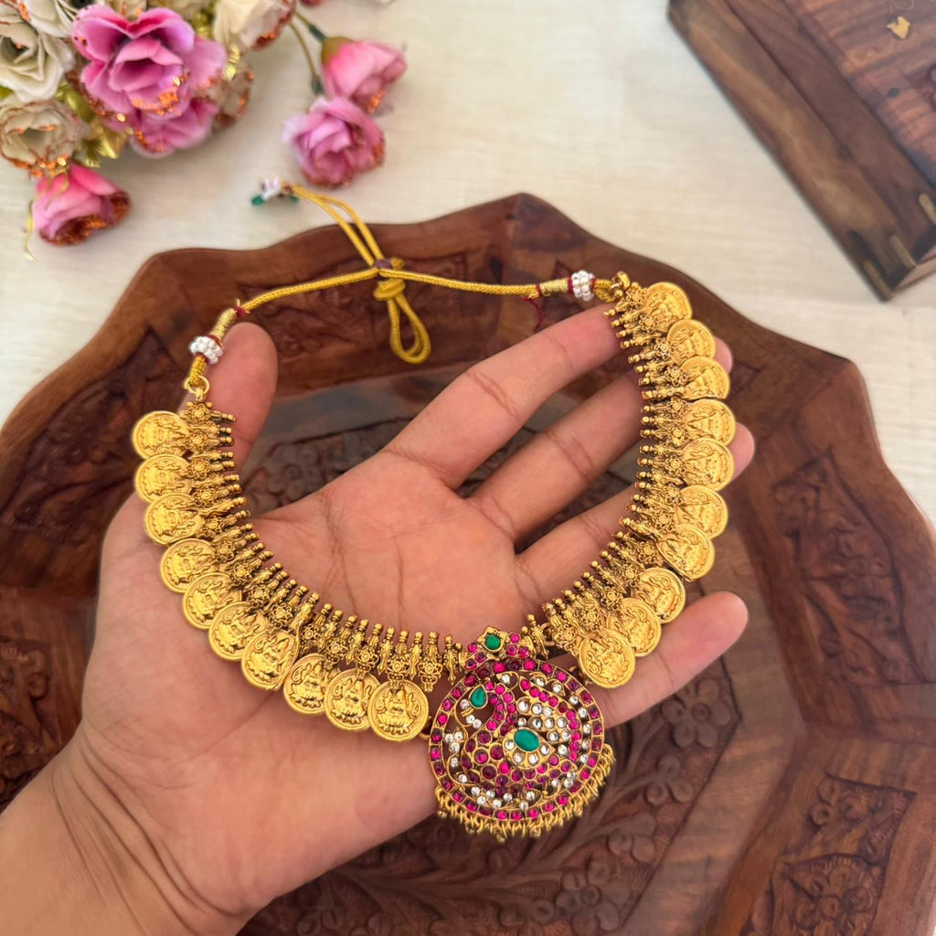 Premium Lakshmi Coin Choker AN128 Anvika Jewels