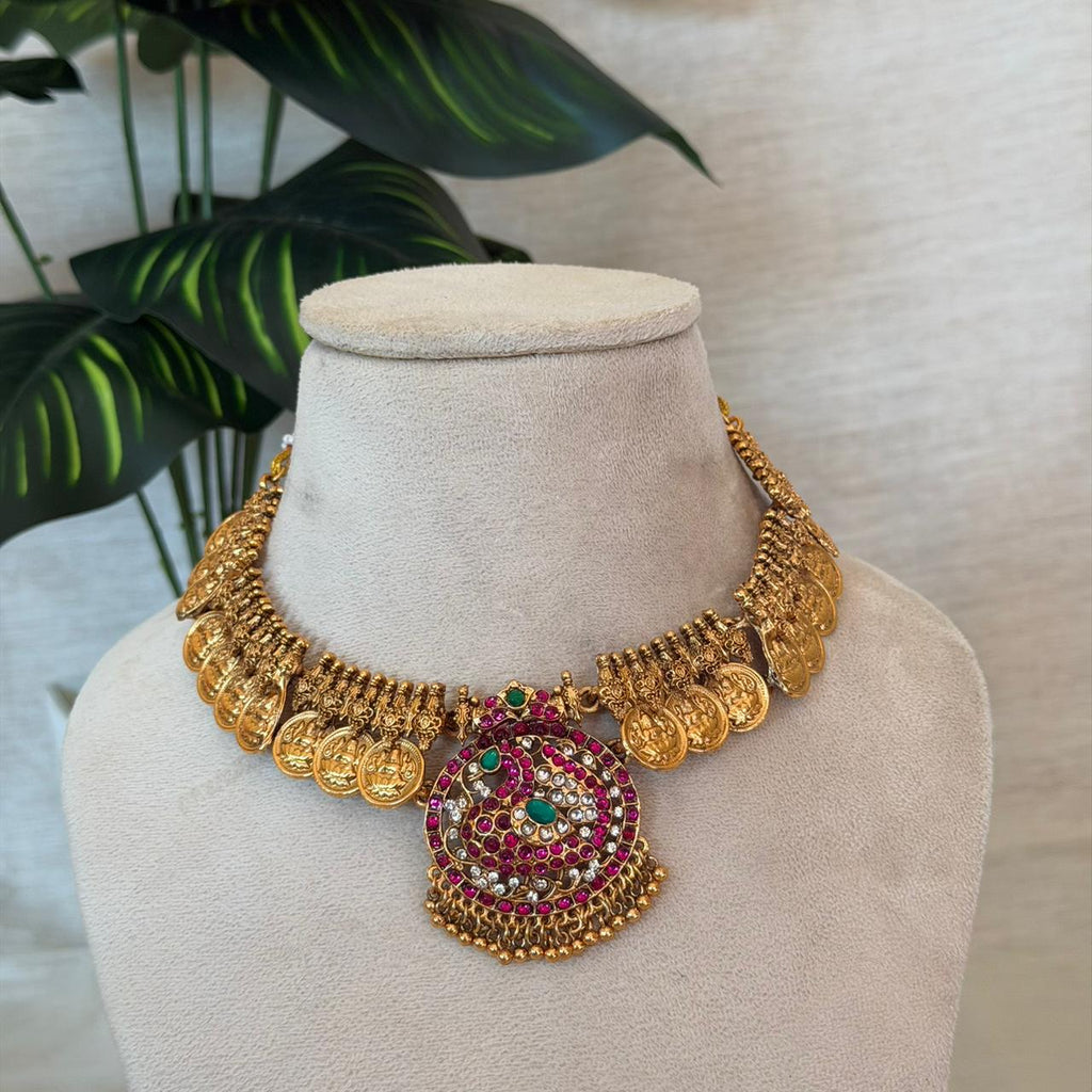 Premium Lakshmi Coin Choker AN128 Anvika Jewels