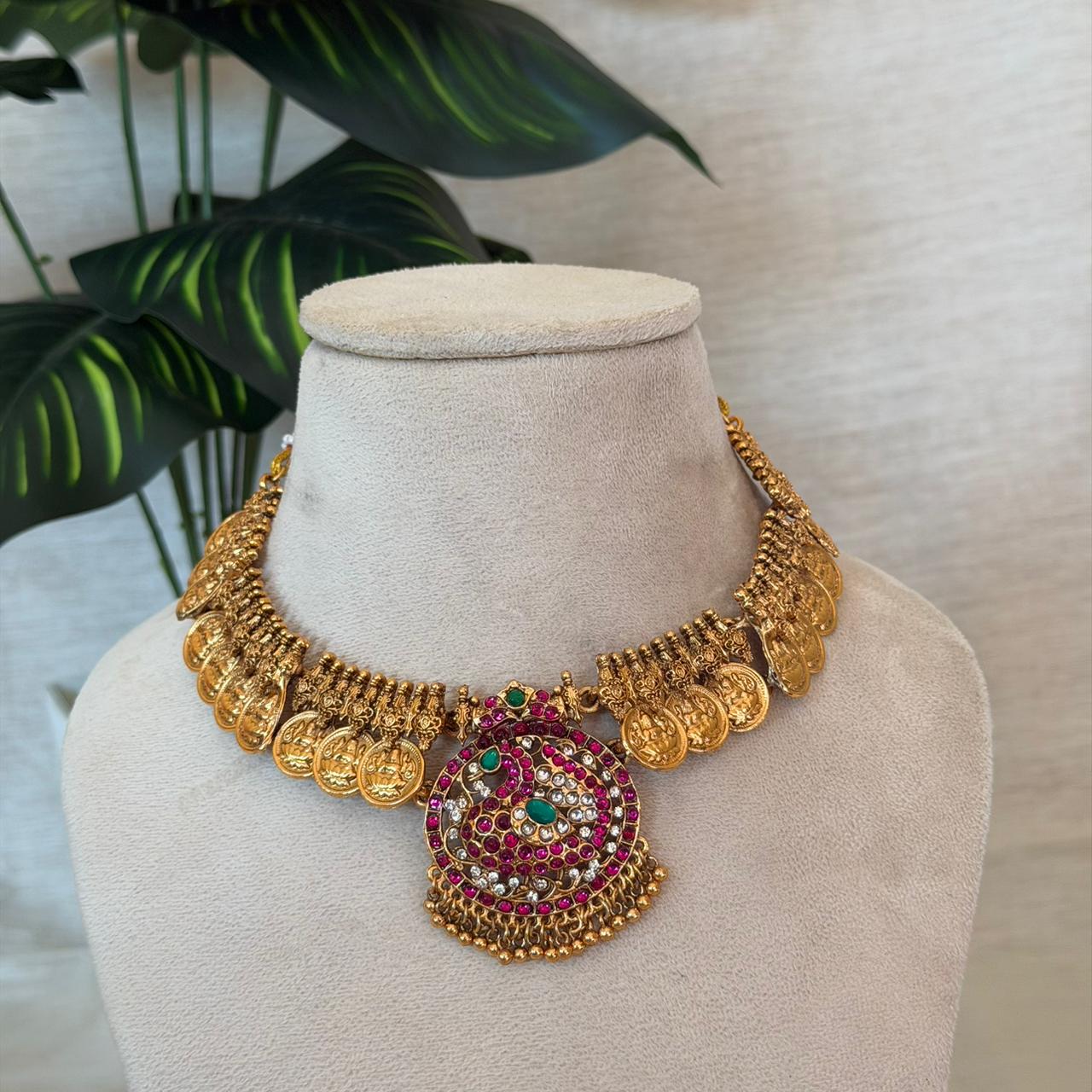 Premium Lakshmi Coin Choker AN128 Anvika Jewels