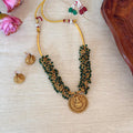 Lakshmi Green Beaded Necklace AN130 Anvika Jewels
