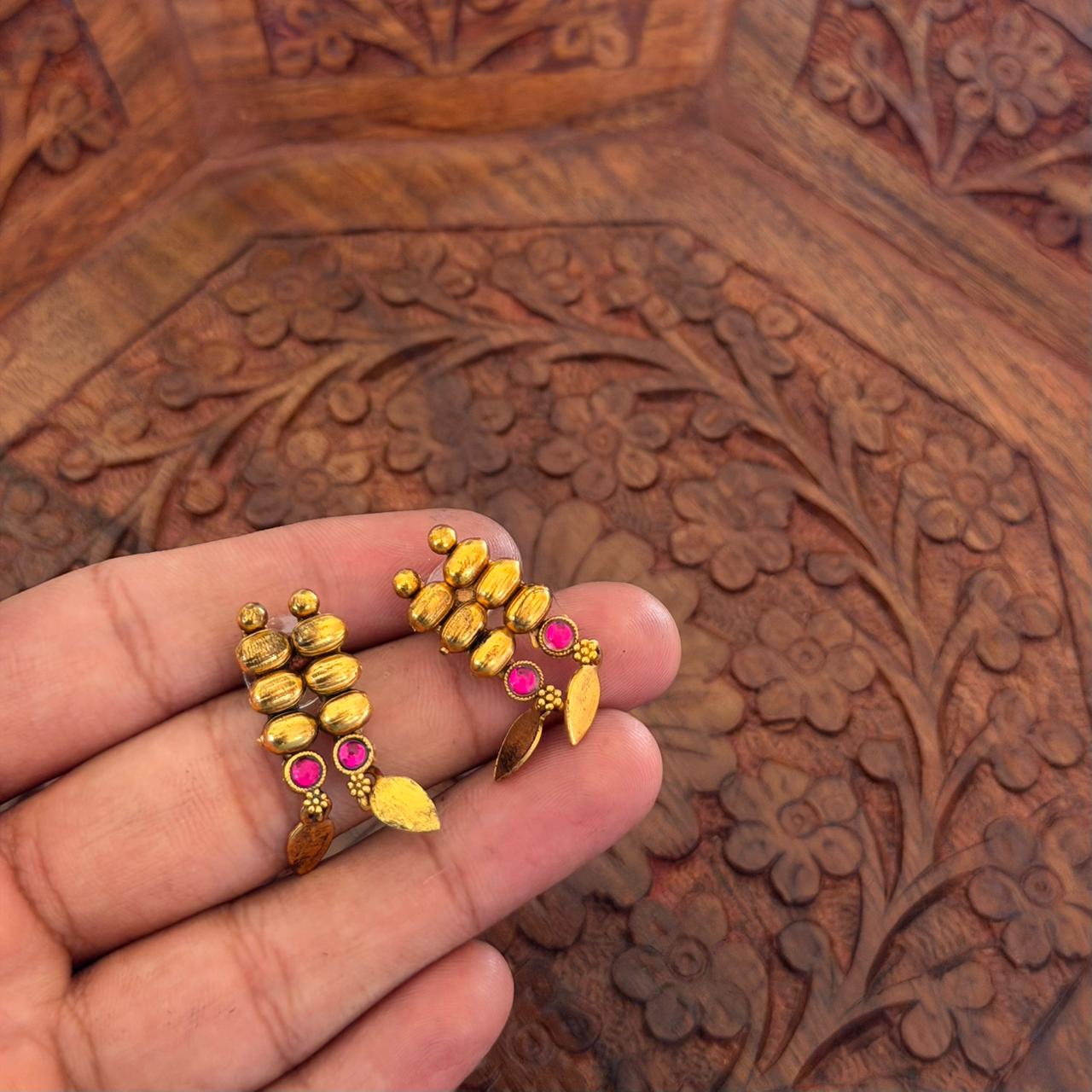 Elakkathali Ruby Necklace AN133 Anvika Jewels