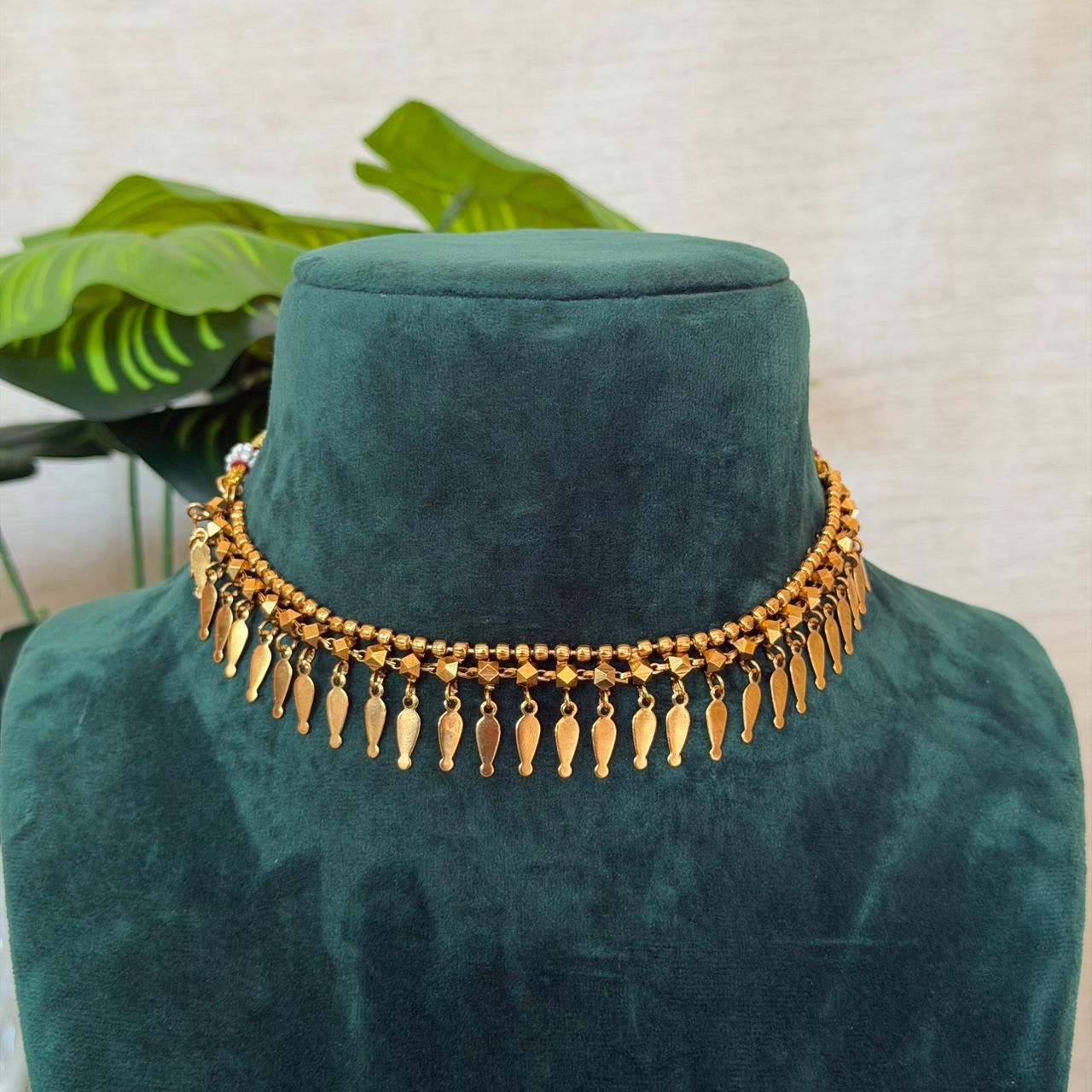 Elakkathali Single Necklace AN134 Anvika Jewels