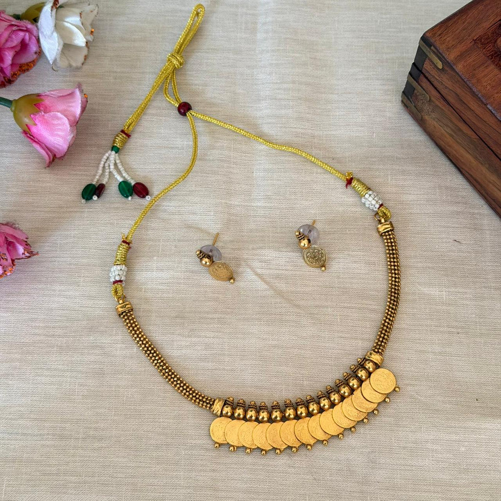 Traditional Coin Necklace AN135 Anvika Jewels
