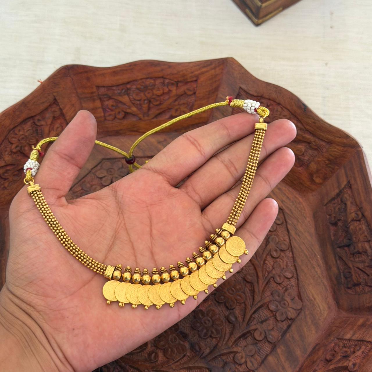 Traditional Coin Necklace AN135 Anvika Jewels