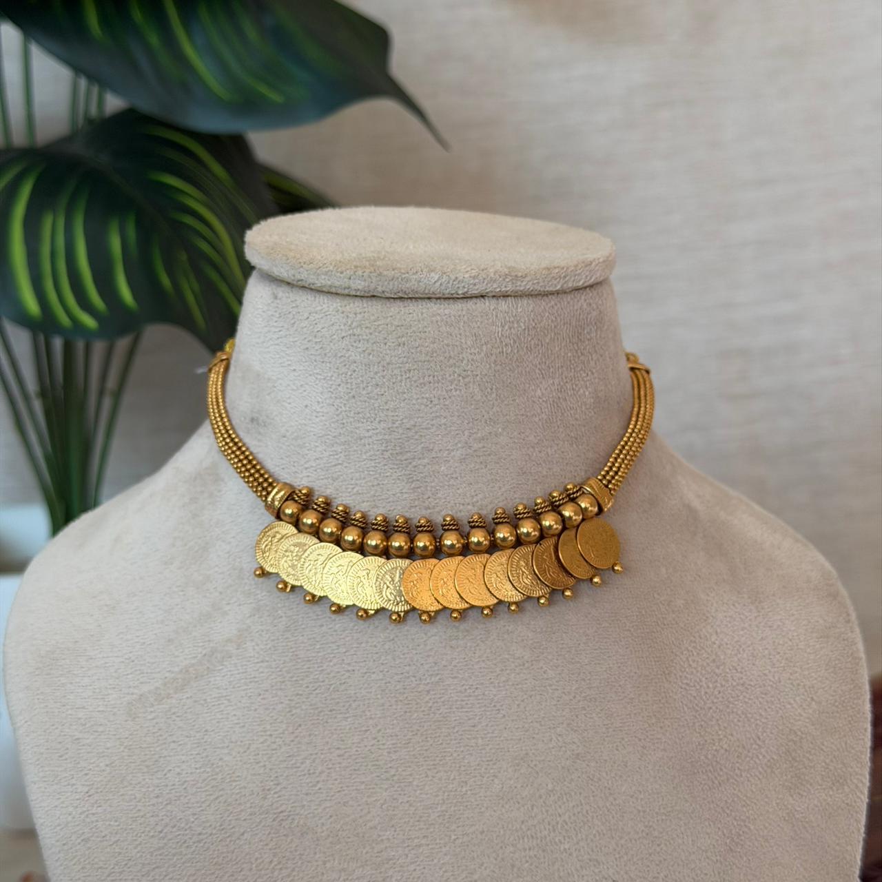 Traditional Coin Necklace AN135 Anvika Jewels