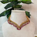 Ruby Pearl Antique Choker AN156 Anvika Jewels