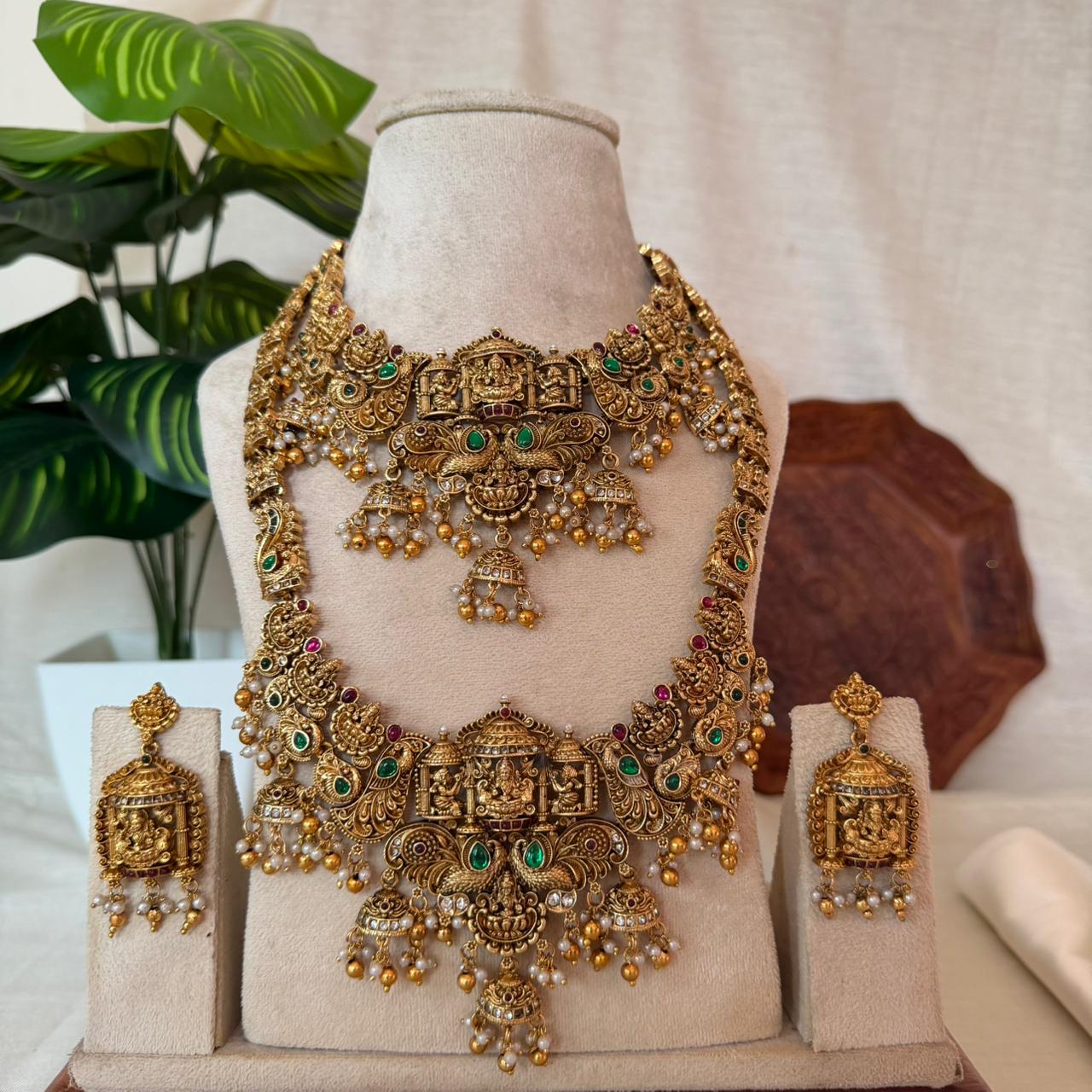 remium Temple Bridal Set CS29 Anvika Jewels