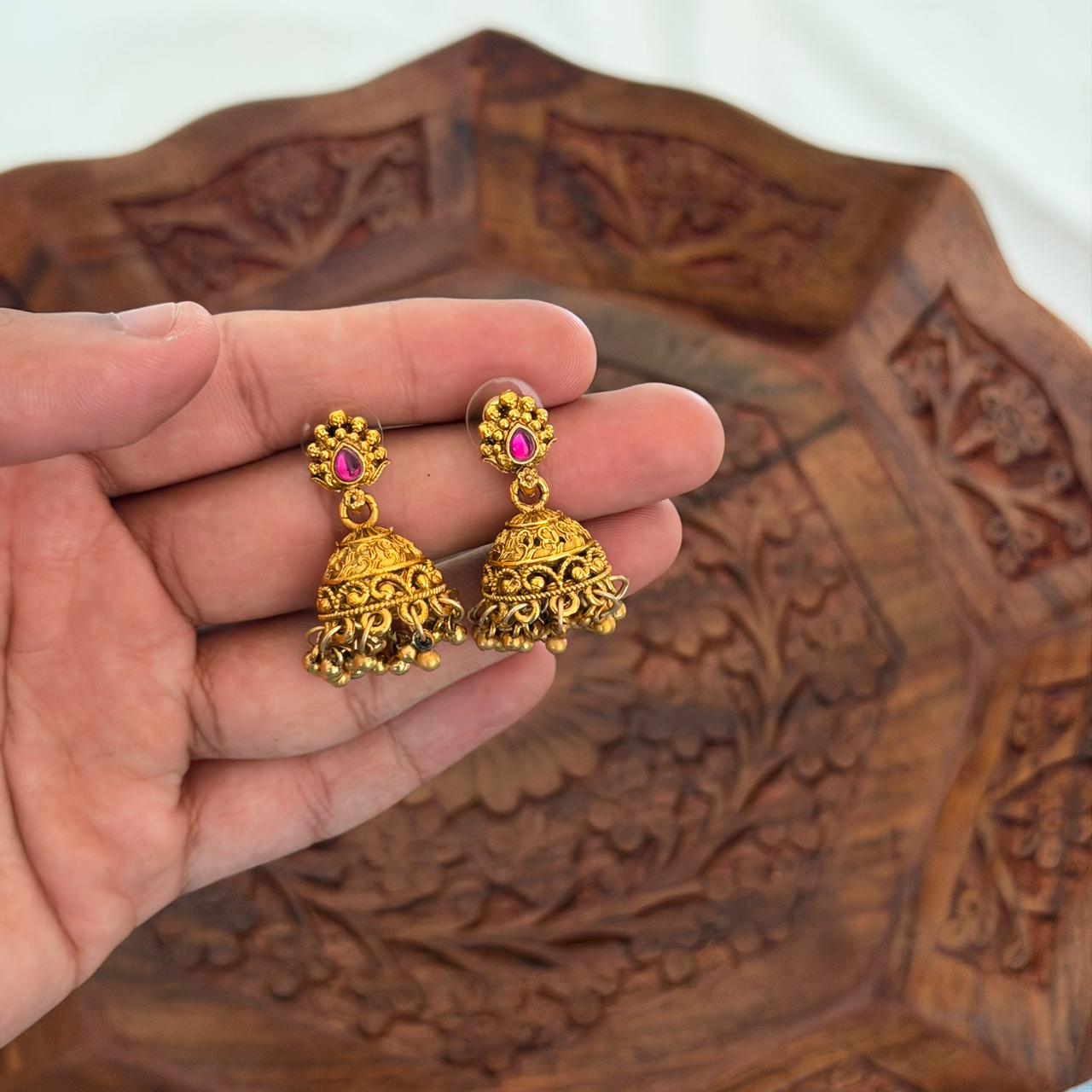 Antique Mala Necklace Set AN166 Anvika Jewels