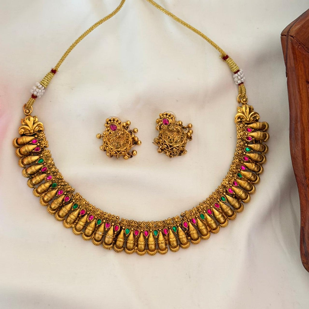 Antique Mala Necklace Set AN166 Anvika Jewels