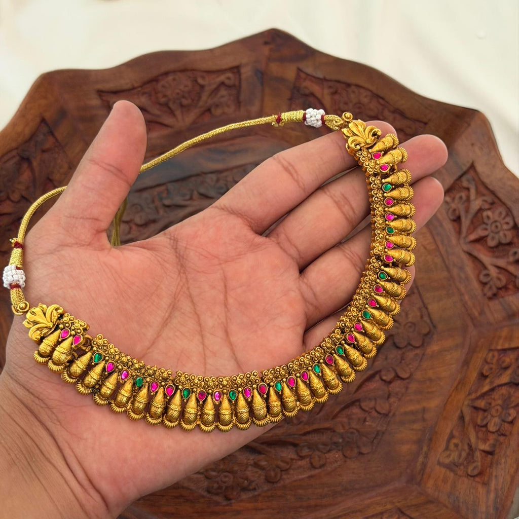 Antique Mala Necklace Set AN166 Anvika Jewels