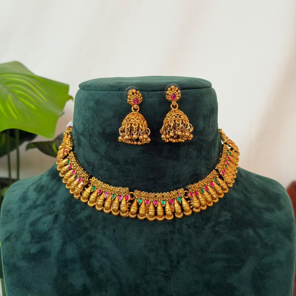 Antique Mala Necklace Set AN166 Anvika Jewels