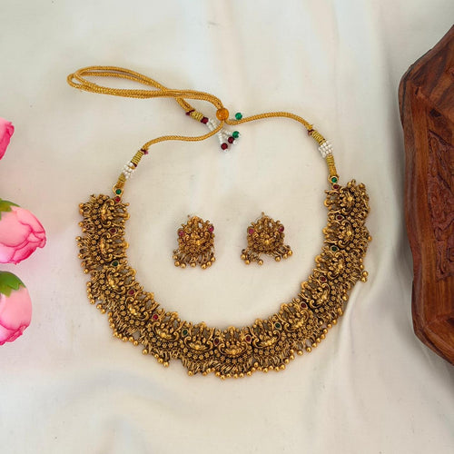 Antique Lakshmi Temple Choker AN167 Anvika Jewels