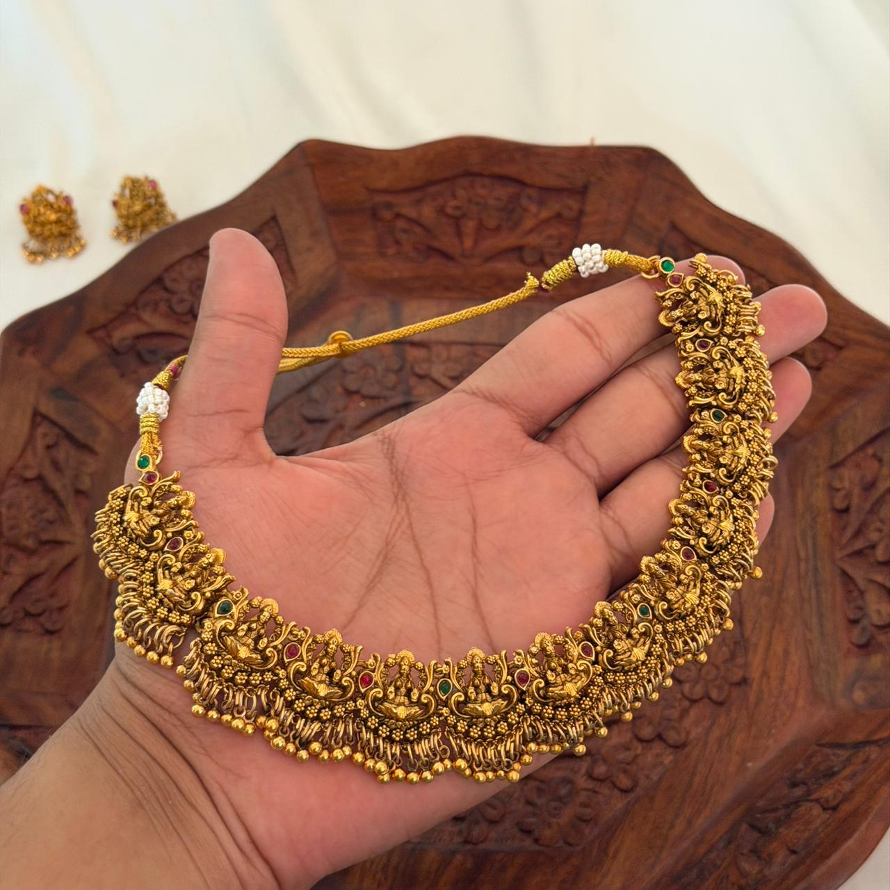 Antique Lakshmi Temple Choker AN167 Anvika Jewels
